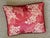 Brunschwig & Fils Red Floral Velvet Down-Filled Pillow With Brush Fringe For Sale - Image 4 of 6