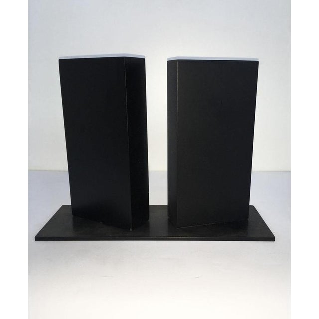 Italian Bronze Abstract Sculptures by Walter Valentini, 1980, Set of 2 For Sale - Image 11 of 18