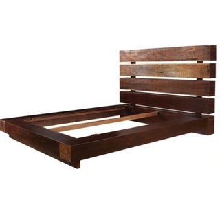 Reclaimed Queen Platform Bed by Four Hands For Sale