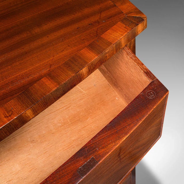 1860's Large Antique Bow Front Chest of Drawers For Sale - Image 12 of 12