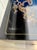 Vintage Chinoiserie Black Lacquer Nightstand Cabinet With Carved Stone Figures For Sale - Image 12 of 13