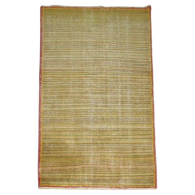 Striped Vintage Turkish Deco Rug For Sale - Image 4 of 11