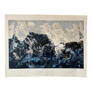 Dorothy Bowman "Ridge of South" Screen Print C.1959 For Sale