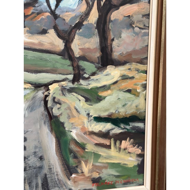 Falk‑Åke, Lövsta Enhörna, 1974, Oil on Panel, Framed For Sale - Image 8 of 18