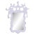 Fleur Home x Aldous Bertram Rococo Mirror in Spring Iris, 34x46 For Sale