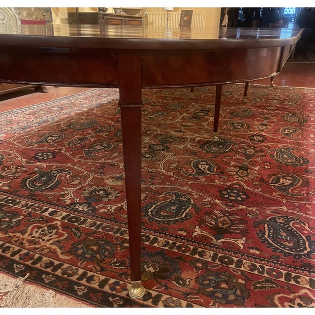 Directoire Louis XVI Style Extendable Mahogany Dining Table For Sale - Image 12 of 14