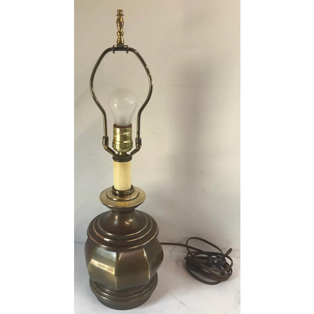 Vintage Tell City Brass Table Lamp For Sale - Image 9 of 9