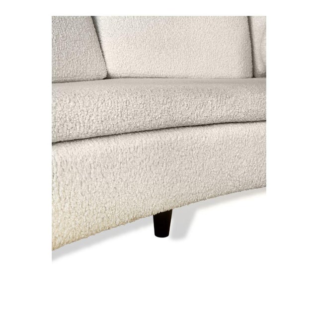 Ivory Vintage Harvey Probber Curved Crescent Sofa C1960s For Sale - Image 8 of 9