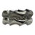 Contrasting Pinched Wave Silver Tone Hinged Bangle Set Sculptural For Sale
