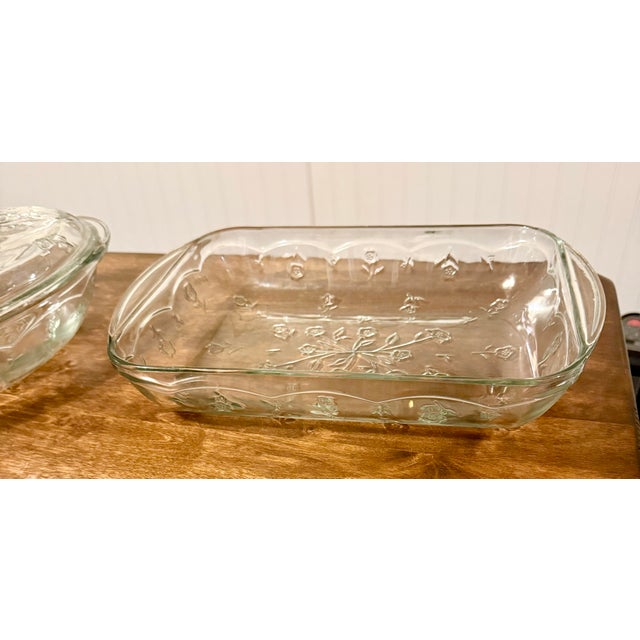 Glass Mid 20th Century Anchor Hocking Savannah Bakeware Set - 4pcs For Sale - Image 7 of 12