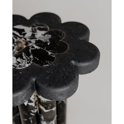 Marbelle Side Table in Green Marble and Brass by Esther Knopfler For Sale - Image 11 of 15