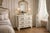 1960s Mid-Century Louis XVI French White Chest of Drawers in Elm & Bronze, 1960s For Sale - Image 5 of 15