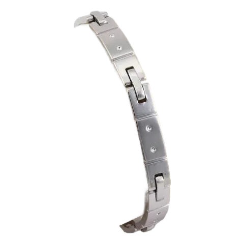 Tiffany & Co. Bracelet 18K White Gold Fancy Flat Link For Sale