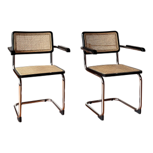 1990s Cesca Chairs by Marcel Breuer Attributed, Set of 2