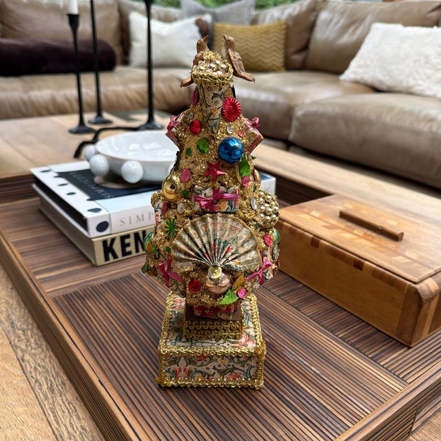 Traditional Vintage Scully & Scully Jeweled Hospitality Christmas Tree For Sale - Image 3 of 11