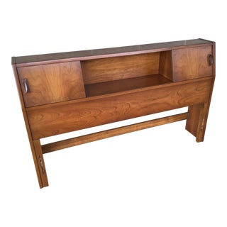 Unique Funiture Full Solid Cherry Bookcase Headboard For Sale