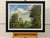 English Countryside Oil Painting with Thatched Cottage, River & Cows Grazing 1985 Circa For Sale - Image 9 of 15