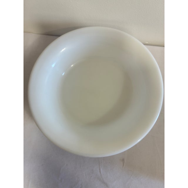 Corning Inc. Vintage 1951 Corning White Milk Glass Serving Bowl, Dated Usa Mark For Sale - Image 4 of 8