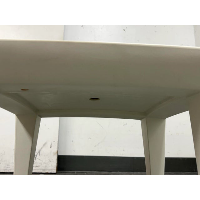 Philippe Starck for Kartell Bubble Club Side Table, Zinc White For Sale - Image 10 of 12