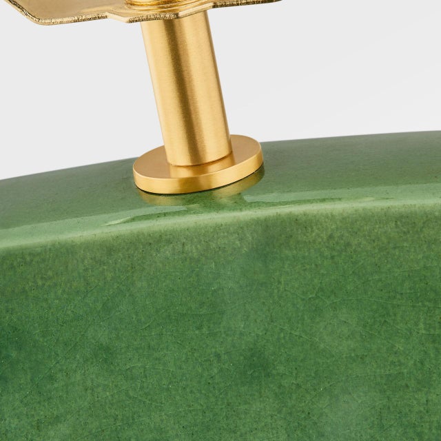 Hable by Visual Comfort Studio Pente Table Lamp in Green For Sale In Greenville, SC - Image 6 of 6