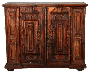 Baroque Renaissance Facades Half Cabinet, 17 Century