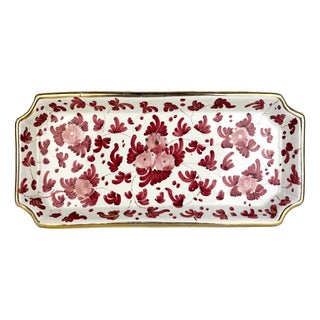 Vintage Italian Gilded Plate from Deruta For Sale
