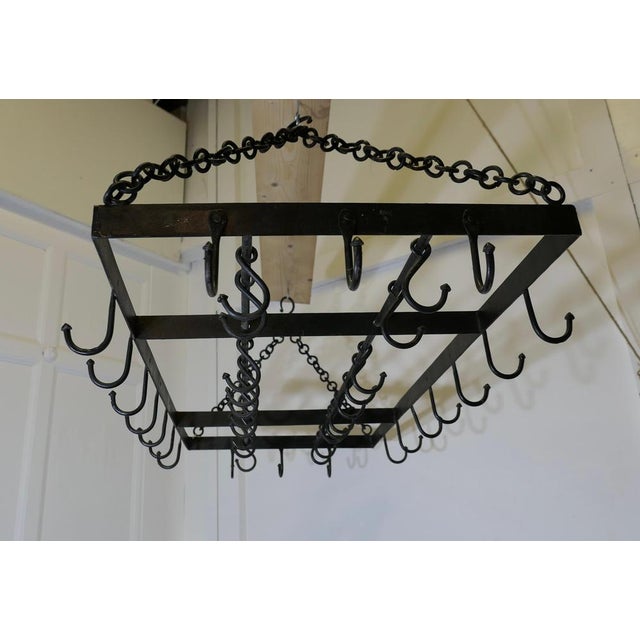 Large French Iron Pot Hanger, 1960s For Sale - Image 4 of 8