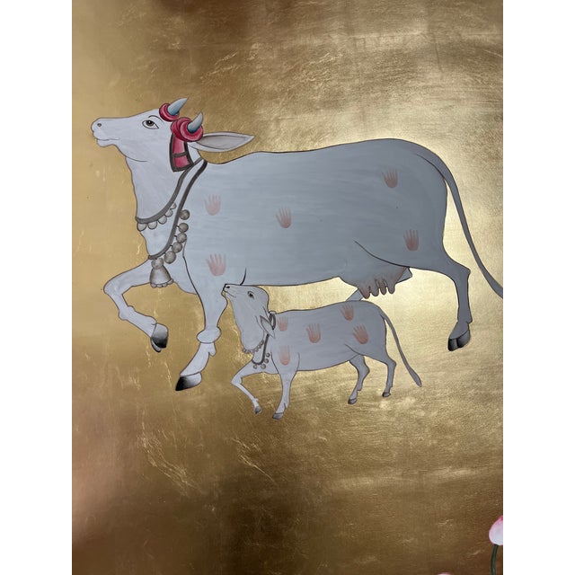 If you love the look of luxury hand-painted wallcoverings but not the price, this is for you. Krishna Pichwai Hand-Painted...