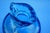 Vintage Bag-Shaped Vases in Sea Blue Murano Glass from Cenedese Glassworks, Italy, 1970s, Set of 2 For Sale - Image 13 of 18