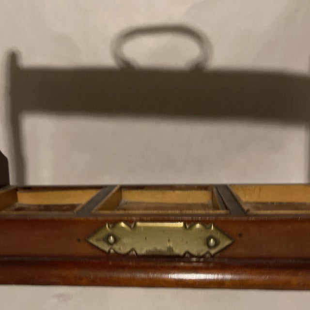 Traditional Late 19th Century Edwardian Decanter Tantalus For Sale - Image 3 of 6