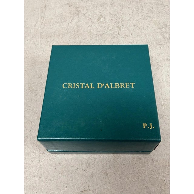 Cristal d'Albret France Franklin D Roosevelt Sulphide Paperweight Faceted Purple For Sale - Image 10 of 17