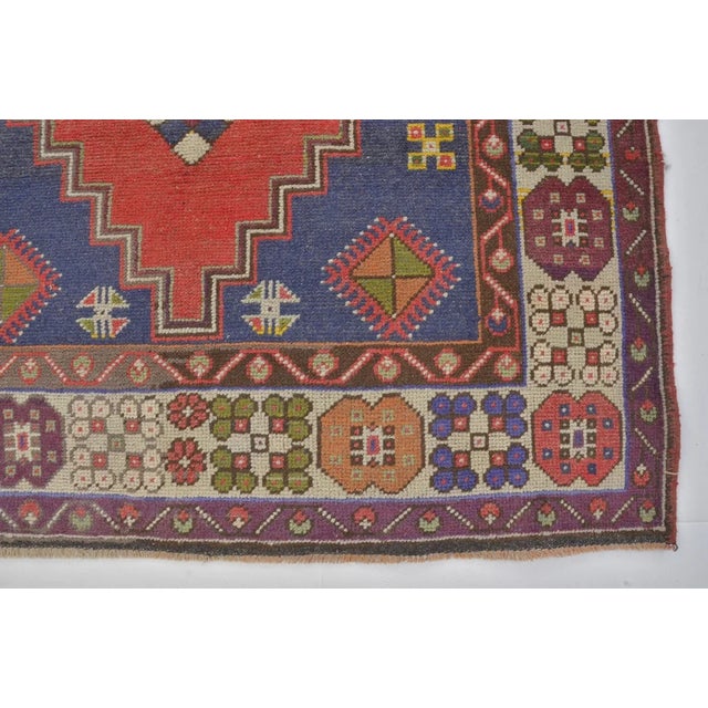 Oushak Handknotted Area Carpet For Sale - Image 9 of 10