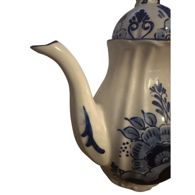 Ceramic Vintage Delfts Blauw by Holland Blue and White Teapot For Sale - Image 7 of 10