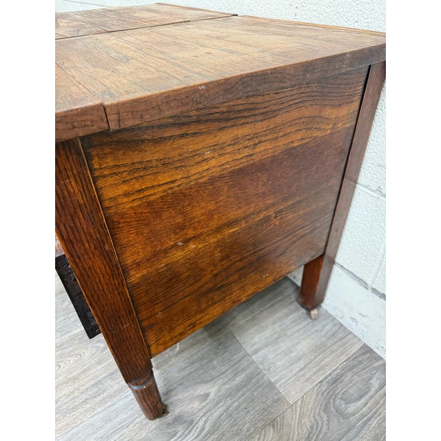 Antique Arts & Crafts Four Drawer Quarter Sawn White Oak Chest For Sale - Image 9 of 12
