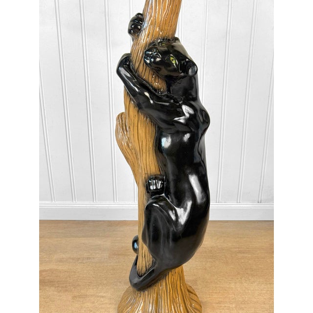 Mid-Century Panther Climbing Tree Floor Lamp For Sale - Image 6 of 10