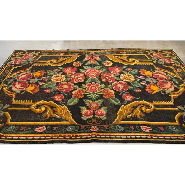 Old Bessarabian Kilim 5'10"x9'2" For Sale In Los Angeles - Image 6 of 7