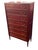 Mid 19th Century 19th Century Federal Neoclassical Mahogany Tall Chest W Marble Top For Sale - Image 5 of 16
