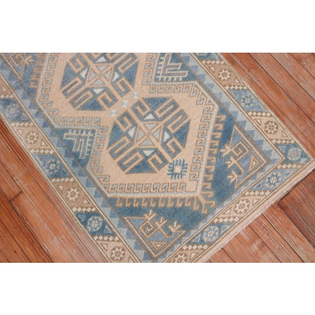 Textile Vintage Zabihi Collection Turkish Small Rug - 2'6" x 4' For Sale - Image 7 of 8