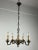 5 -light bronze chandelier, Italy, 60s. Small signs of the time. Intact and functioning. Up to 250V (Europe/UK...