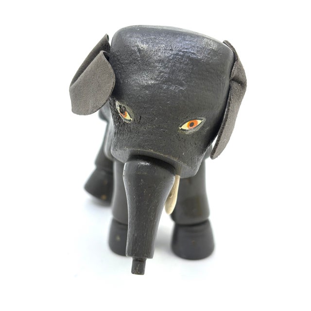 Wood Vintage Schoenhut "Humpty Dumpty" Circus Wooden Elephant Toy For Sale - Image 7 of 8