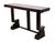 Art Deco Console with Black Elements and High-Gloss Lacquered, 1930s, in Restored conditions. Designed 1920 to 1949