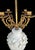 Metal Vintage Huge Marbro Style Porcelain Urn Candleabra Style Raised Leaf Brass Table Lamp For Sale - Image 7 of 12