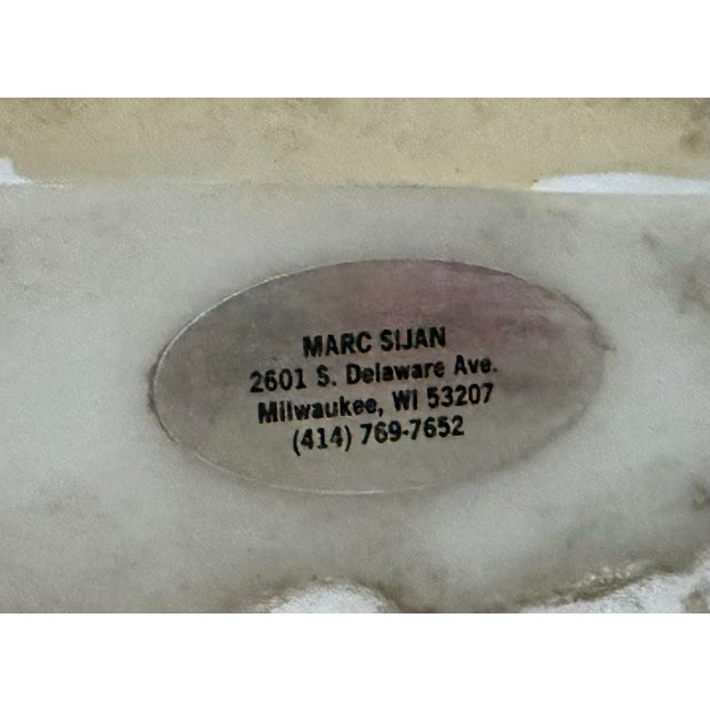 Monumental Neoclassical Figural Wall Mirror Sculpture, Late 20th C. For Sale - Image 9 of 12