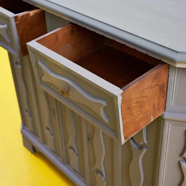 Vintage Buffet Sideboard in Wood, Italy For Sale - Image 3 of 9