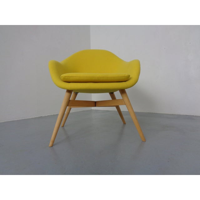 Mid-Century Modern Shell Lounge Chair by Miroslav Navratil, Czech Republic, 1960s For Sale - Image 3 of 16