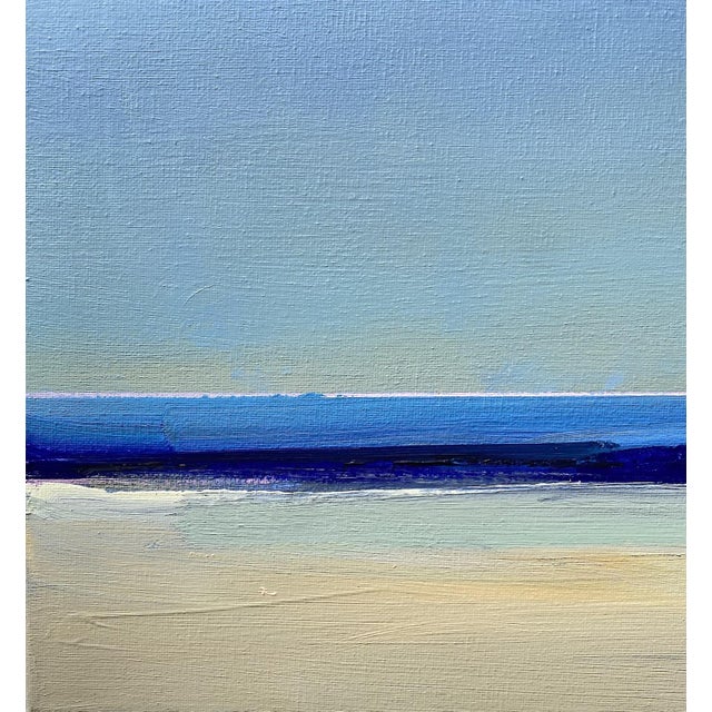 This seascape from the 2026 series by Gyunay Aliev captures a tranquil, dreamlike atmosphere, where soft beige colors and...