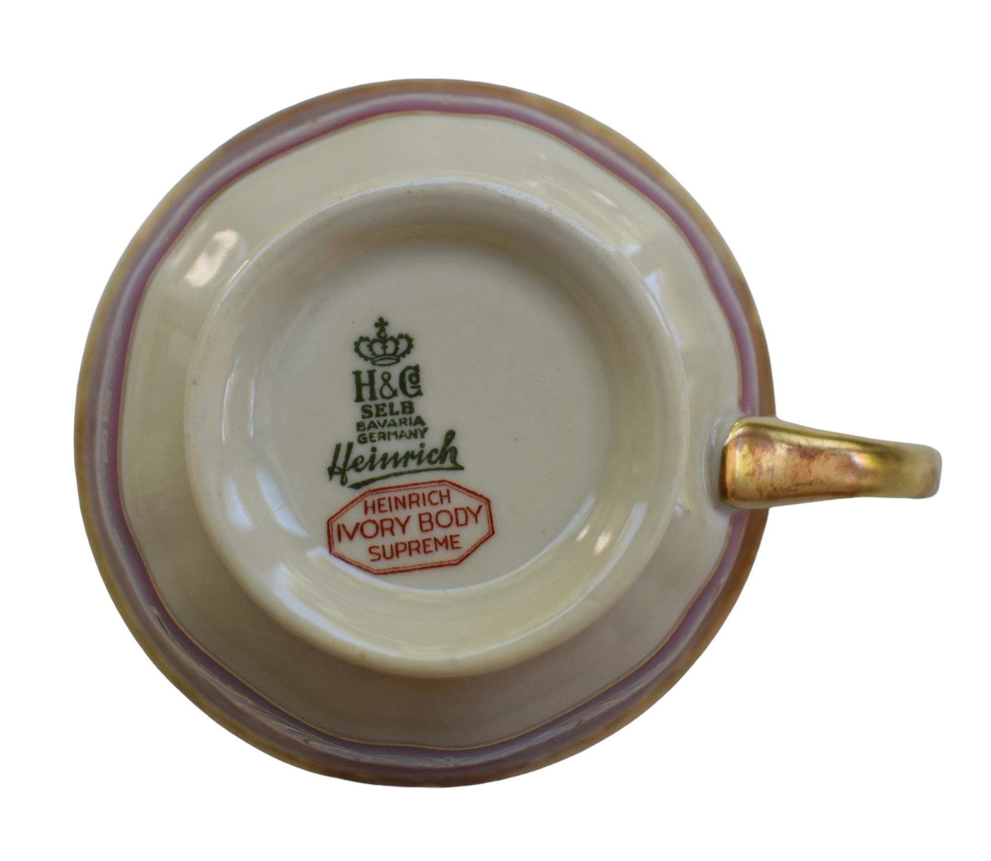 Heinrich&Co Selb Bavaria アンティーク　食器 SET of 12 Heinrich & Co, Selb, Bavaria 10