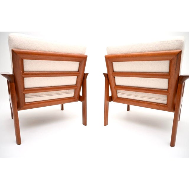 1960s Vintage Danish Teak Lounge Chairs by Sven Ellekaer for Komfort, 1960, Set of 2 For Sale - Image 5 of 11