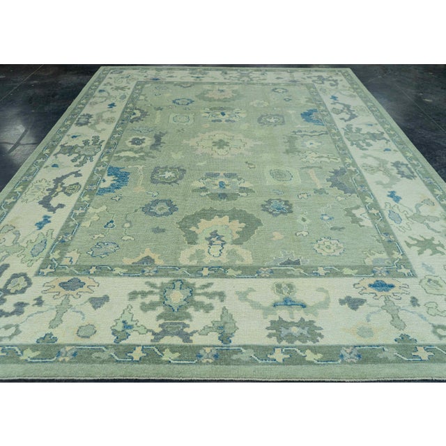 Early 21st Century Turkish Oushak Rug 8'10" x 12' #19547 For Sale - Image 5 of 8