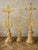 Gilt Bronze Altar Crosses, 19th Century, Set of 3 For Sale - Image 5 of 5